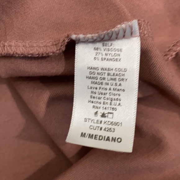 Jessakae scalloped dress jersey stretch dusty pink - Picture 8 of 11